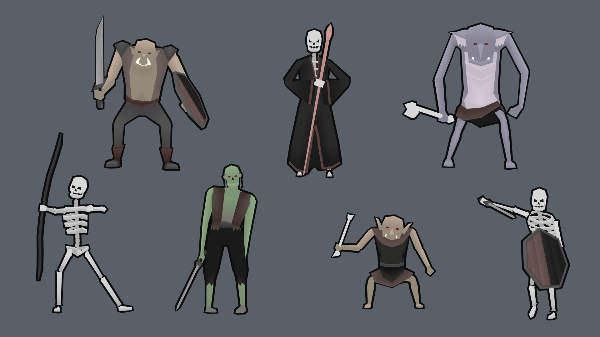 A collection of Undead monsters.